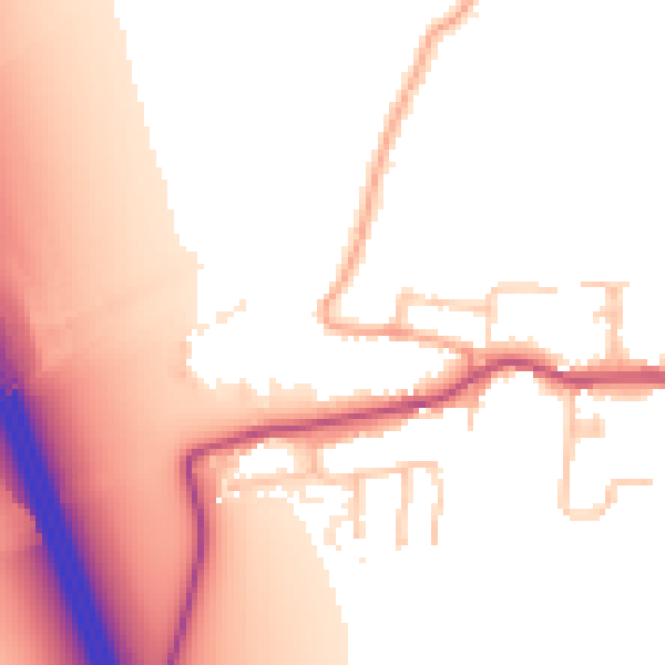 Daytime road noise heatmap for GL20 7LF