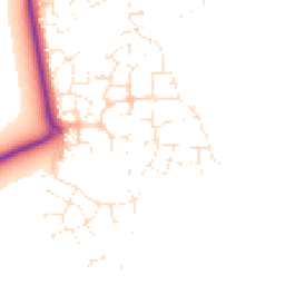 Daytime road noise heatmap for GL20 7TS