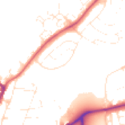 Daytime road noise heatmap for GL20 8AA