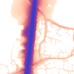 Daytime road noise heatmap for GL20 8SU