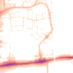 Daytime road noise heatmap for GL20 8UF