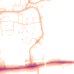 Daytime road noise heatmap for GL20 8UJ
