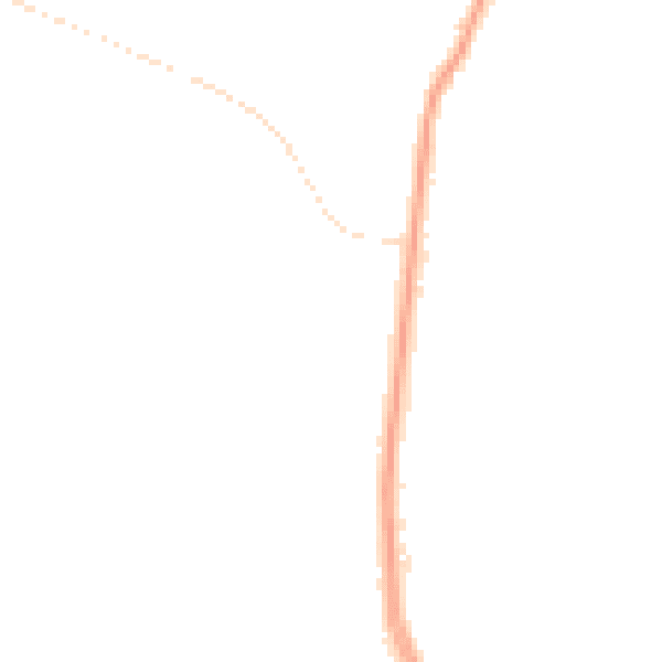 Night-time road noise heatmap for GL4 0LB