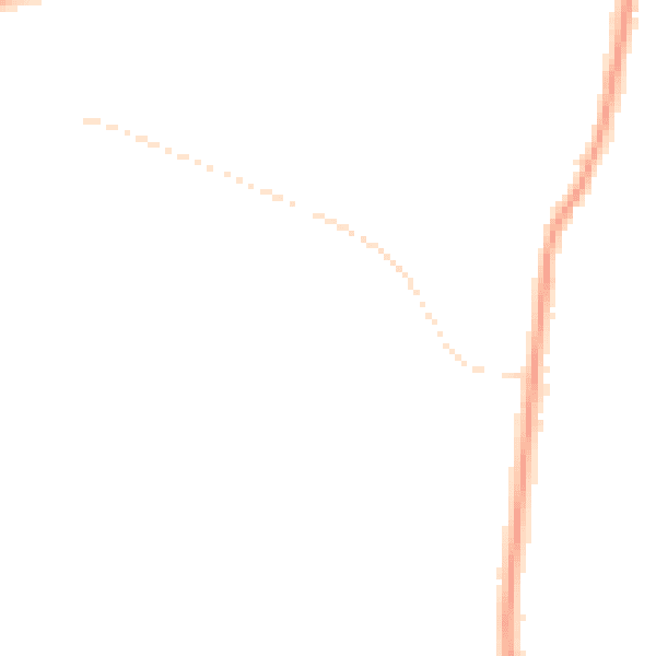 Night-time road noise heatmap for GL4 0LN