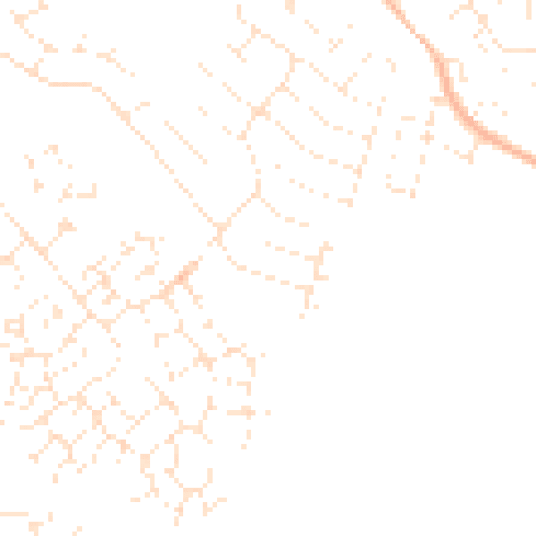 Daytime road noise heatmap for GL4 0TH