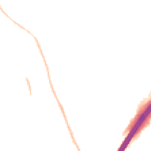 Night-time road noise heatmap for GL4 5EX