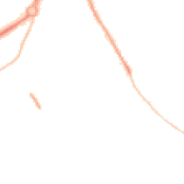 Night-time road noise heatmap for GL4 6AX
