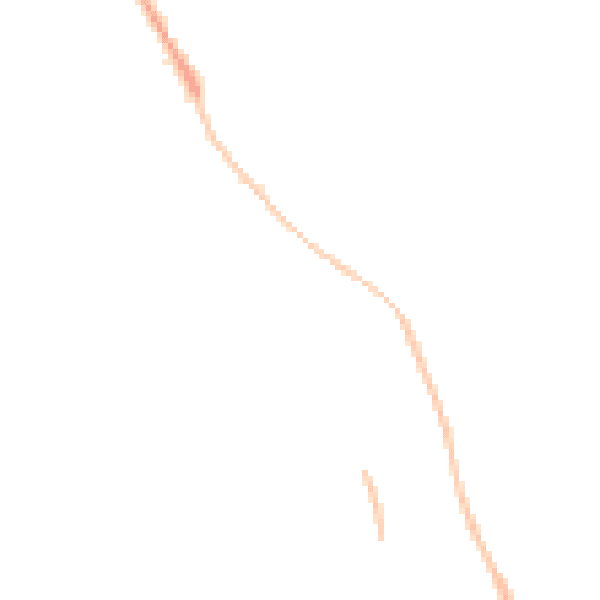 Night-time road noise heatmap for GL4 6LA
