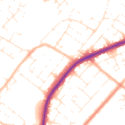 Daytime road noise heatmap for GL51 0BN