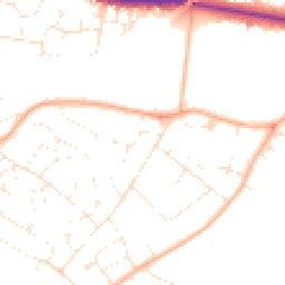 Daytime road noise heatmap for GL51 3NE