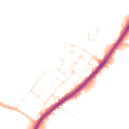 Daytime road noise heatmap for GL51 4TA