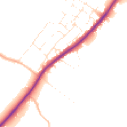 Daytime road noise heatmap for GL51 4XL