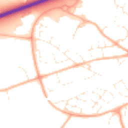 Daytime road noise heatmap for GL51 6SE