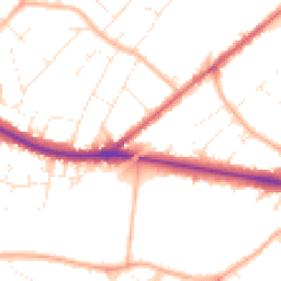Daytime road noise heatmap for GL51 7BW