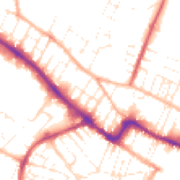 Daytime road noise heatmap for GL51 9JA