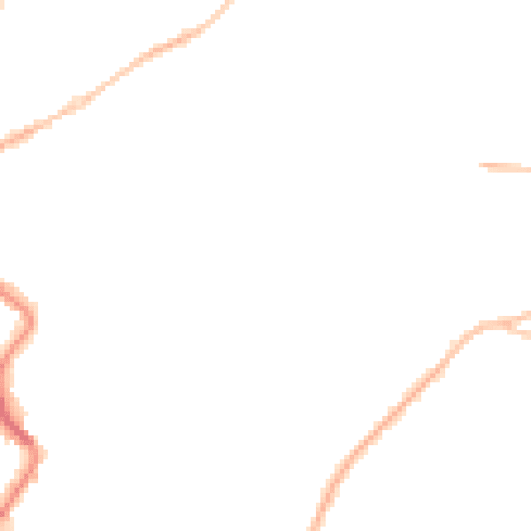 Night-time road noise heatmap for GL52 2TA