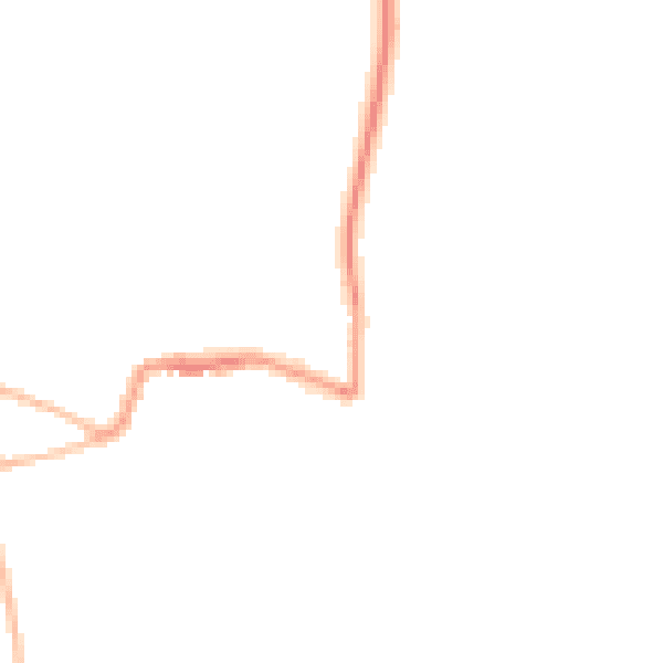 Night-time road noise heatmap for GL52 3BU
