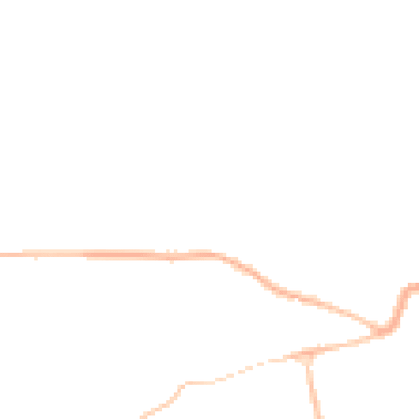 Night-time road noise heatmap for GL52 3ED