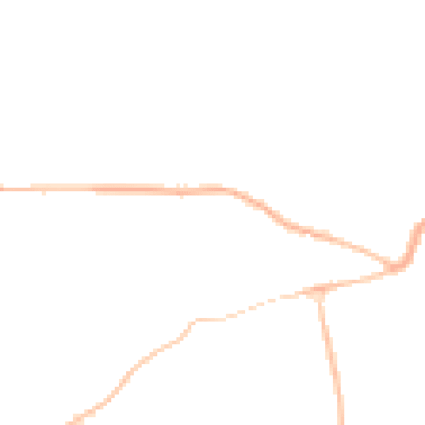 Night-time road noise heatmap for GL52 3LX