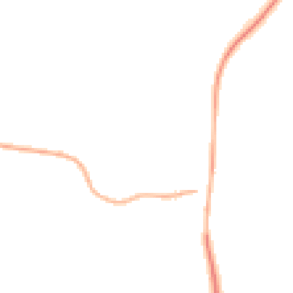 Night-time road noise heatmap for GL52 3NS