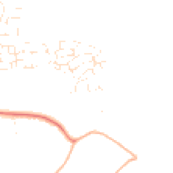 Daytime road noise heatmap for GL52 5AJ