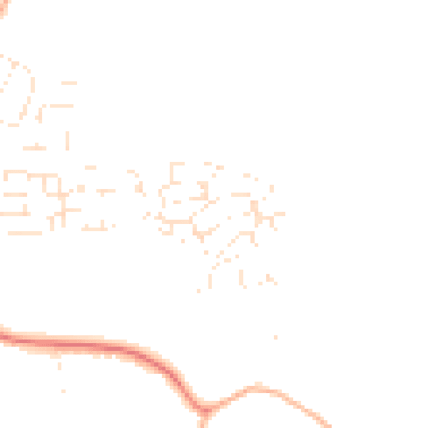 Daytime road noise heatmap for GL52 5GN