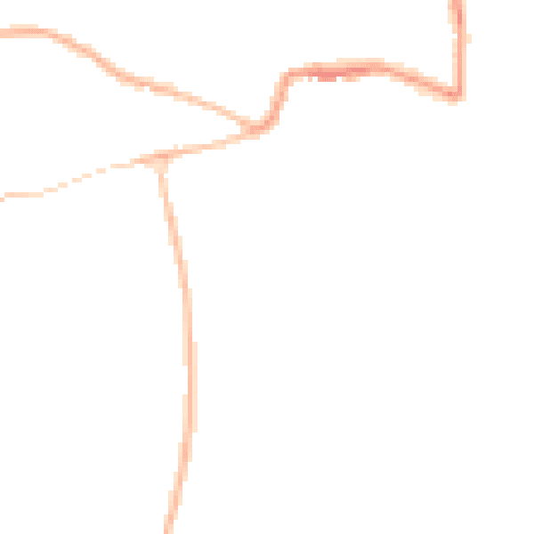 Night-time road noise heatmap for GL52 5JB