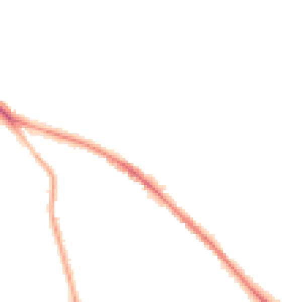 Night-time road noise heatmap for GL52 6LA