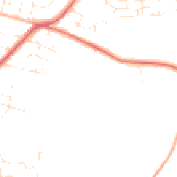 Daytime road noise heatmap for GL52 6PB