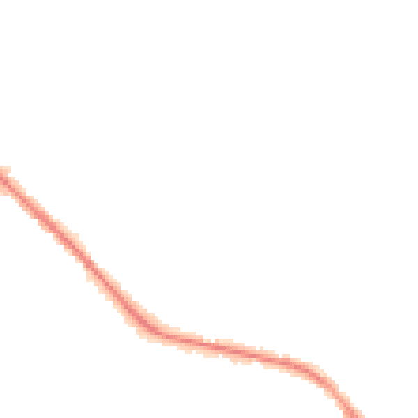 Night-time road noise heatmap for GL52 6YA