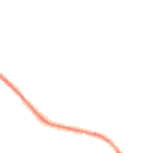 Night-time road noise heatmap for GL52 6YQ