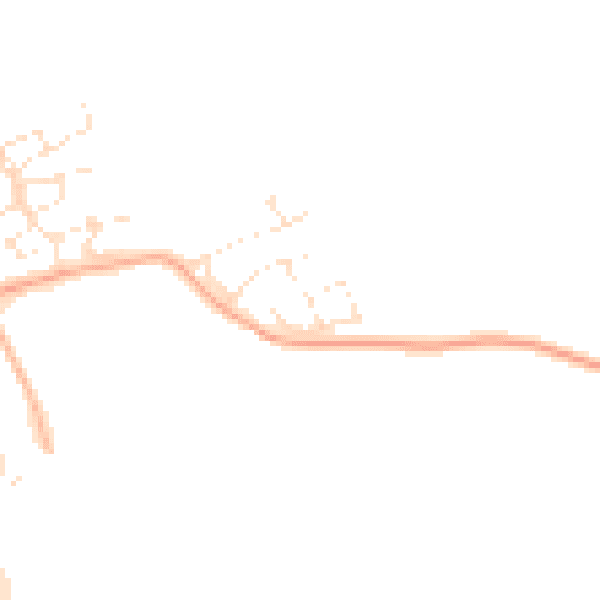 Daytime road noise heatmap for GL52 7SL