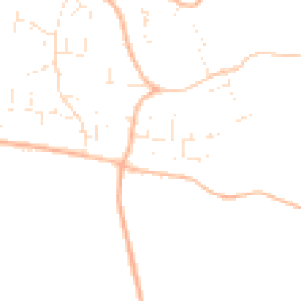 Daytime road noise heatmap for GL52 9PZ