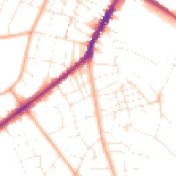 Daytime road noise heatmap for GL53 0AZ