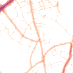 Daytime road noise heatmap for GL53 0BZ