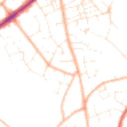 Daytime road noise heatmap for GL53 0DJ