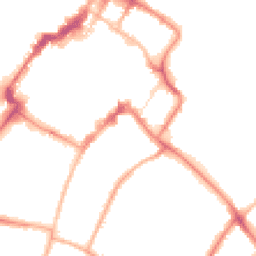 Night-time road noise heatmap for GL53 7HF