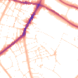 Daytime road noise heatmap for GL53 7NT