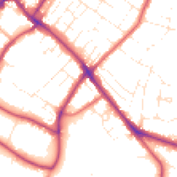 Daytime road noise heatmap for GL53 7QQ