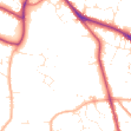 Daytime road noise heatmap for GL53 7RF