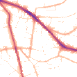Daytime road noise heatmap for GL53 8BJ