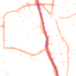 Daytime road noise heatmap for GL53 8DN