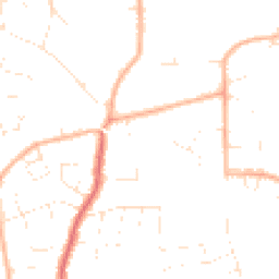 Daytime road noise heatmap for GL53 9EY