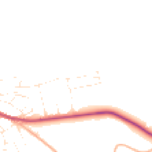 Daytime road noise heatmap for GL54 1AS