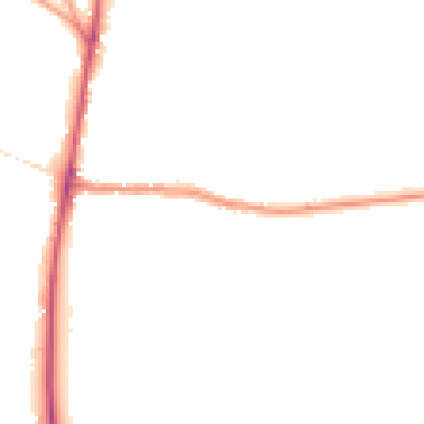 Night-time road noise heatmap for GL54 1BA