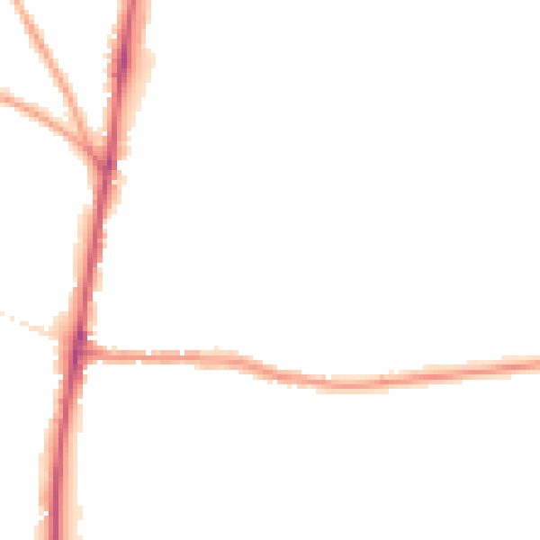Night-time road noise heatmap for GL54 1DD