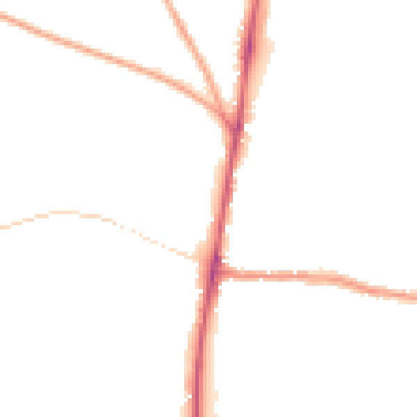Night-time road noise heatmap for GL54 1DP