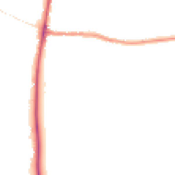 Night-time road noise heatmap for GL54 1DY