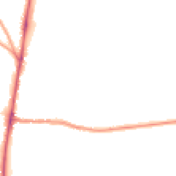 Night-time road noise heatmap for GL54 1EA