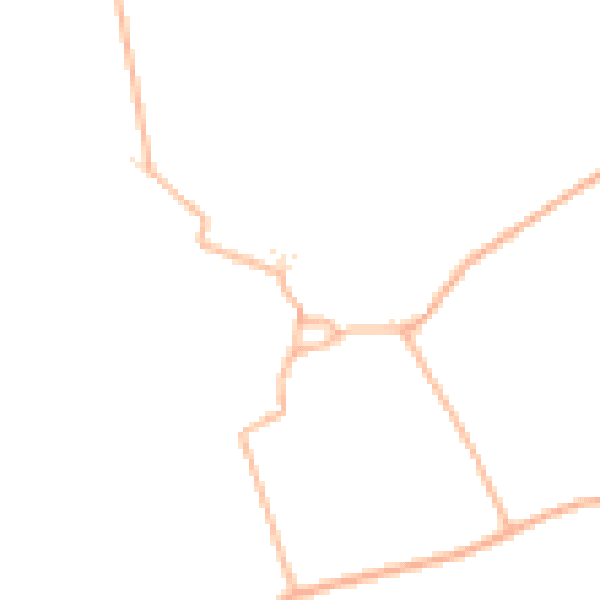 Daytime road noise heatmap for GL54 1ES